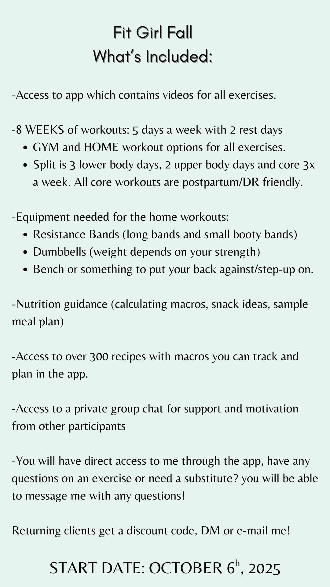 Fit Girl Fall Challenge